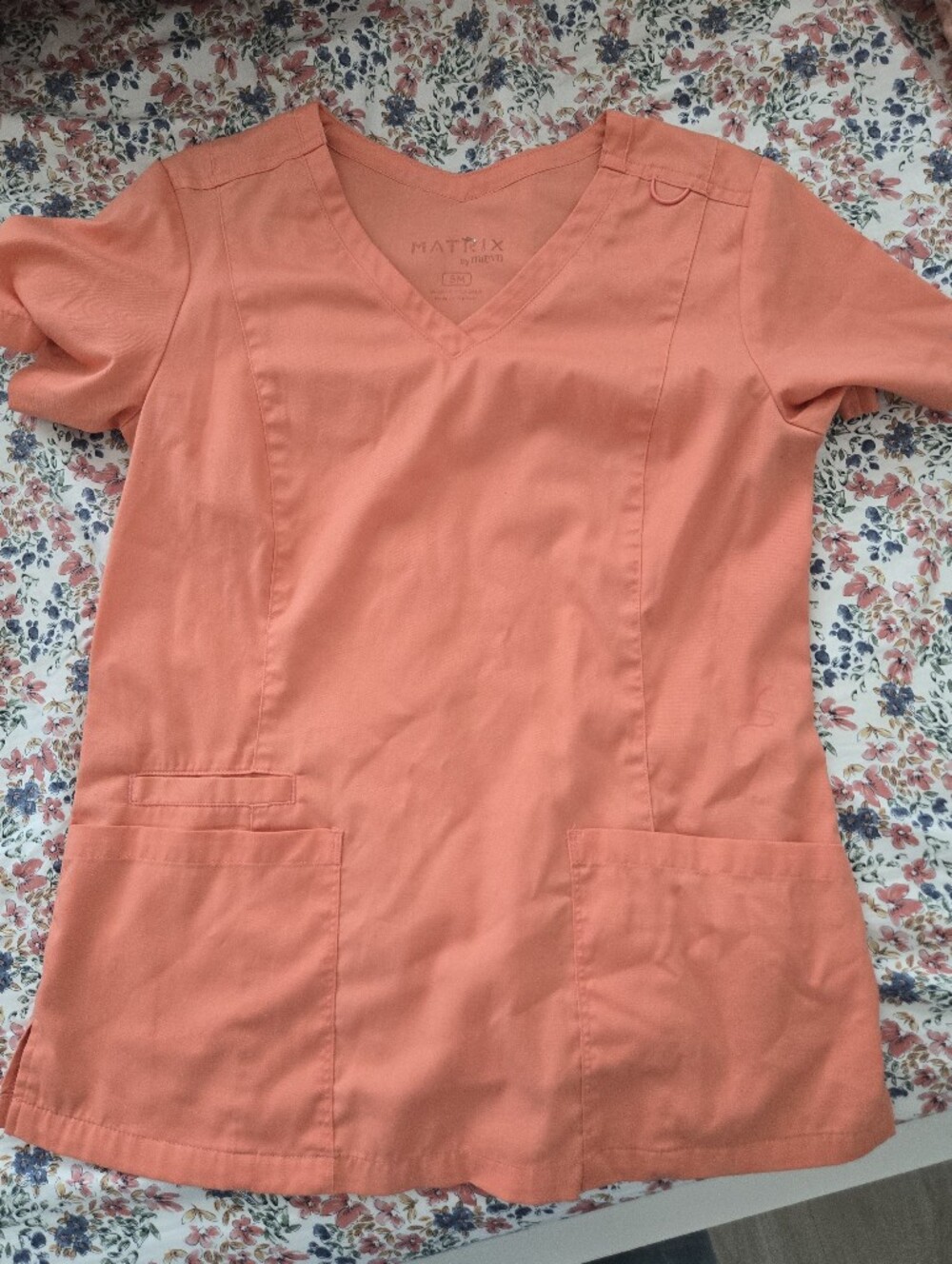 Matrix By Maeven Coral V-Neck Scrub Top